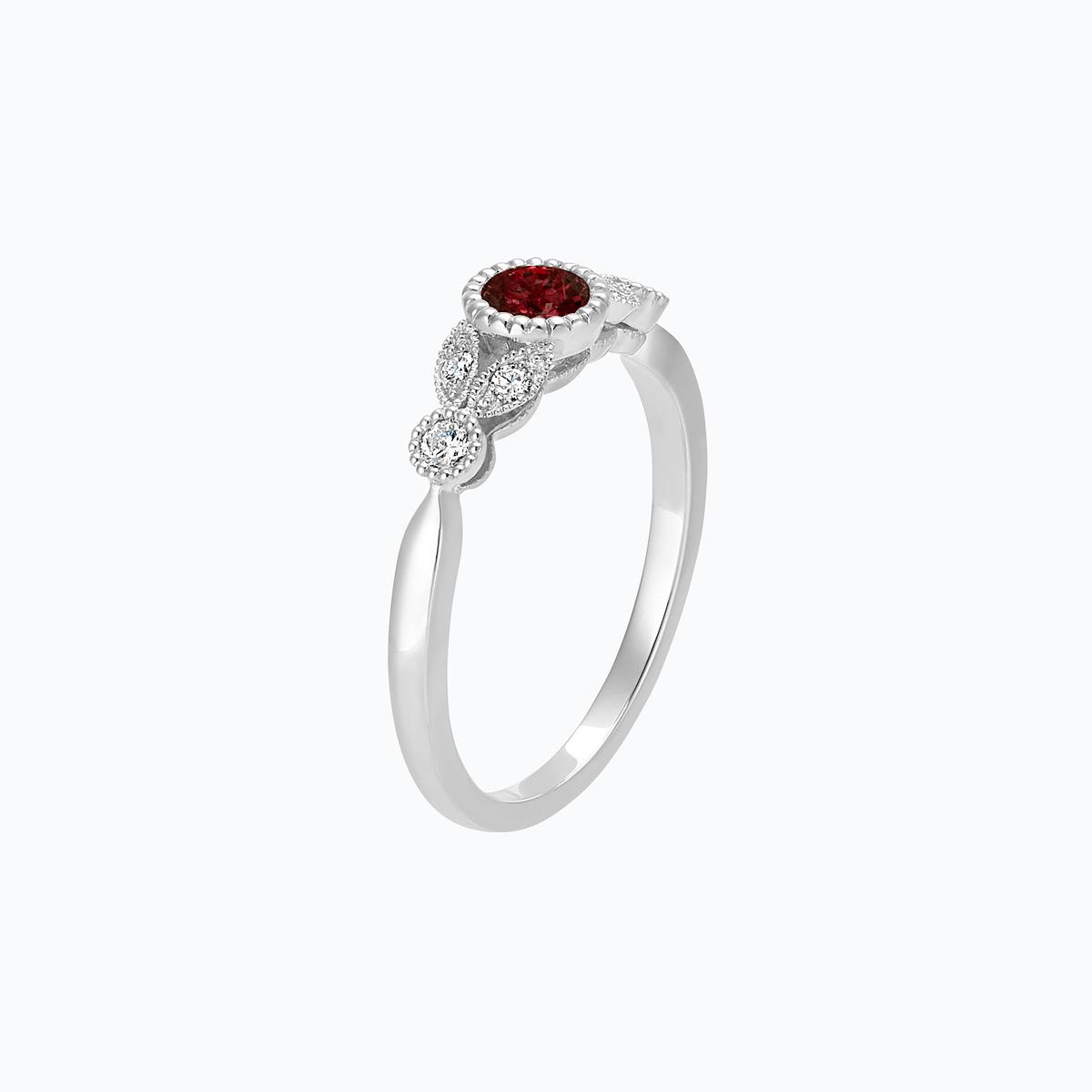 Solitaire Salomé Millegrain Grenat