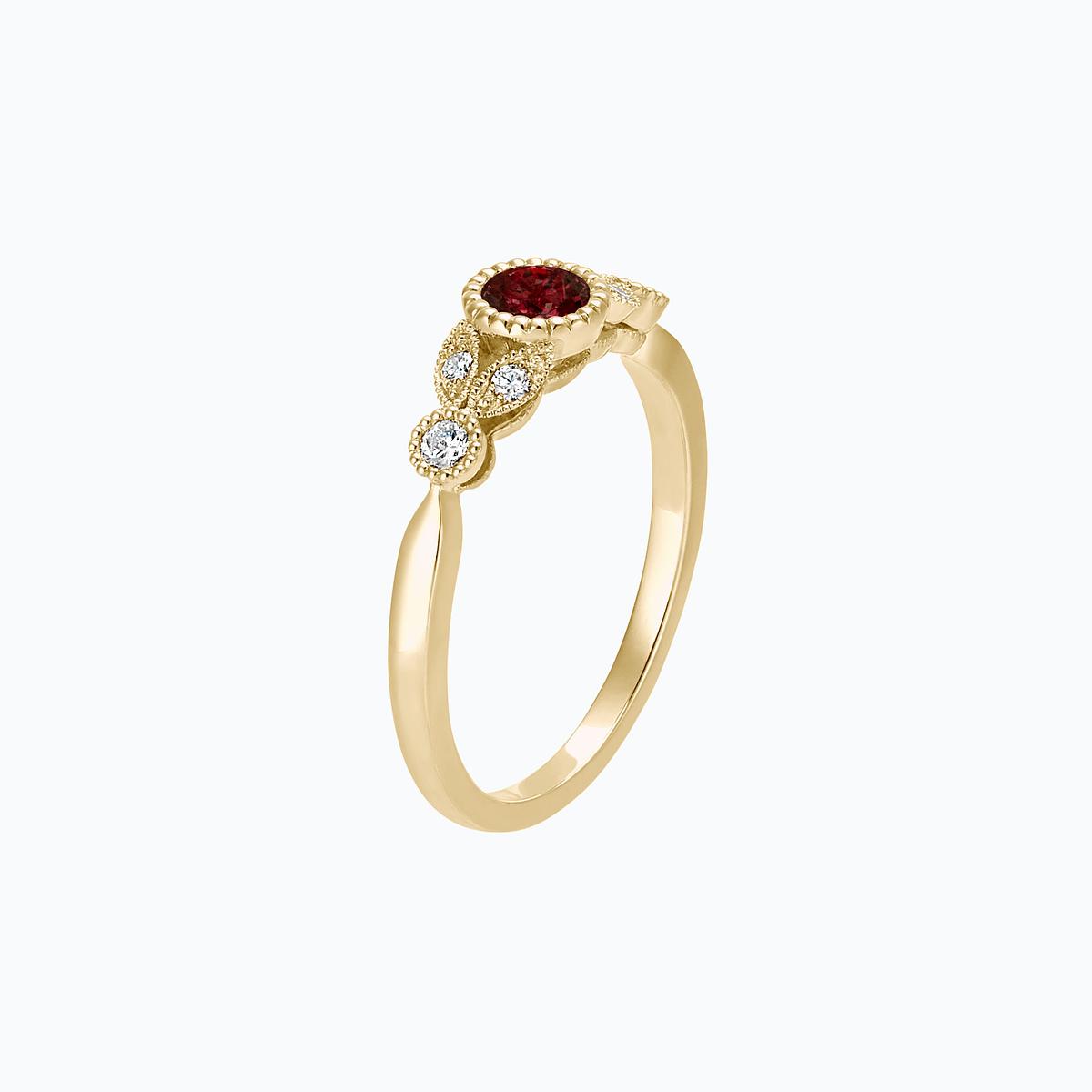 Solitaire Salomé Millegrain Grenat
