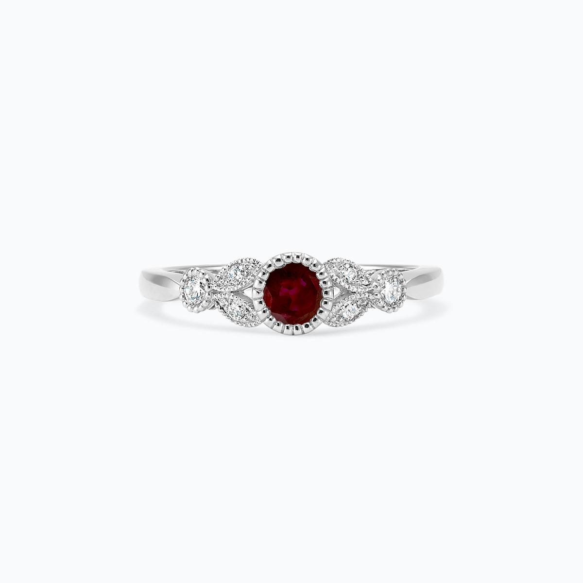 Solitaire Salomé Millegrain Rubis