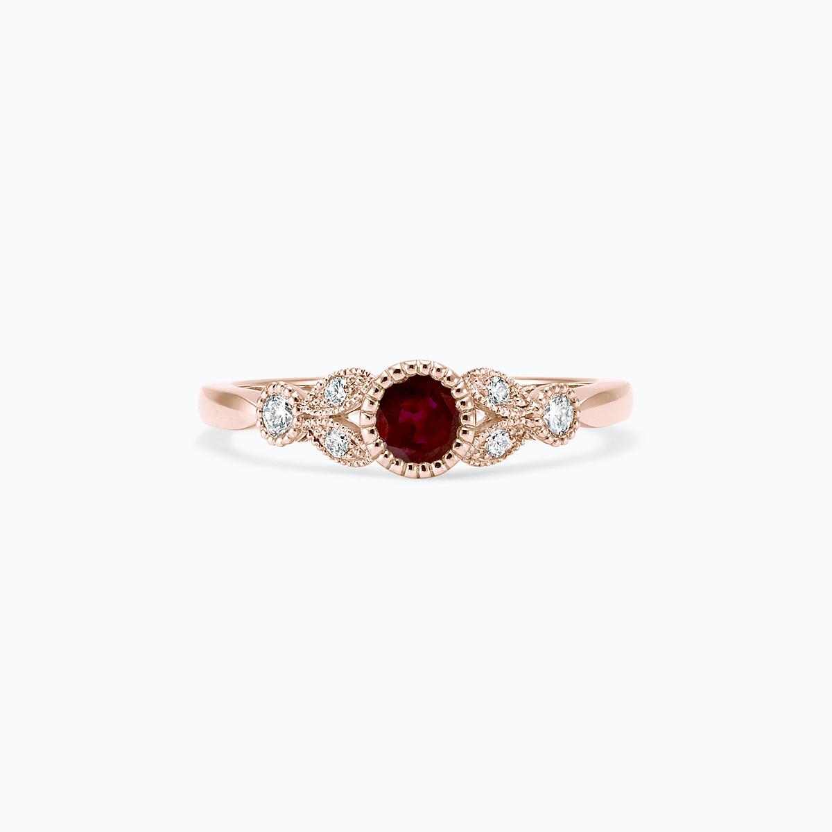 Solitaire Salomé Millegrain Rubis