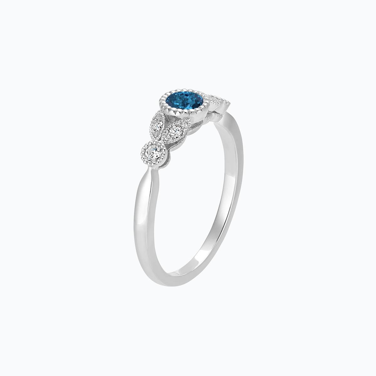Solitaire Salomé Millegrain Topaze Blue London
