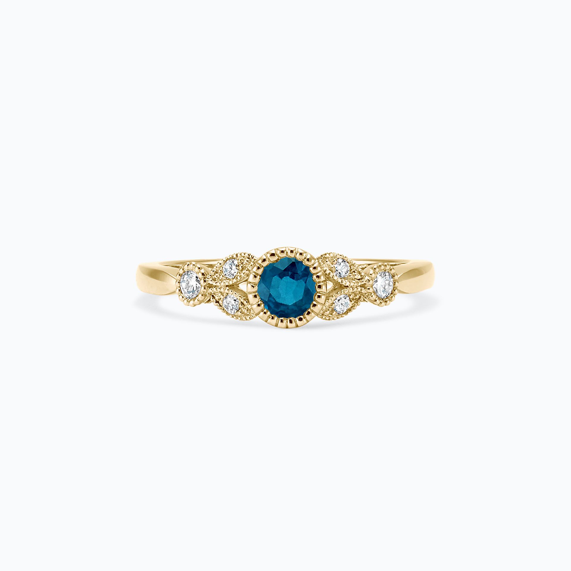 Solitaire Salomé Millegrain Topaze Blue London