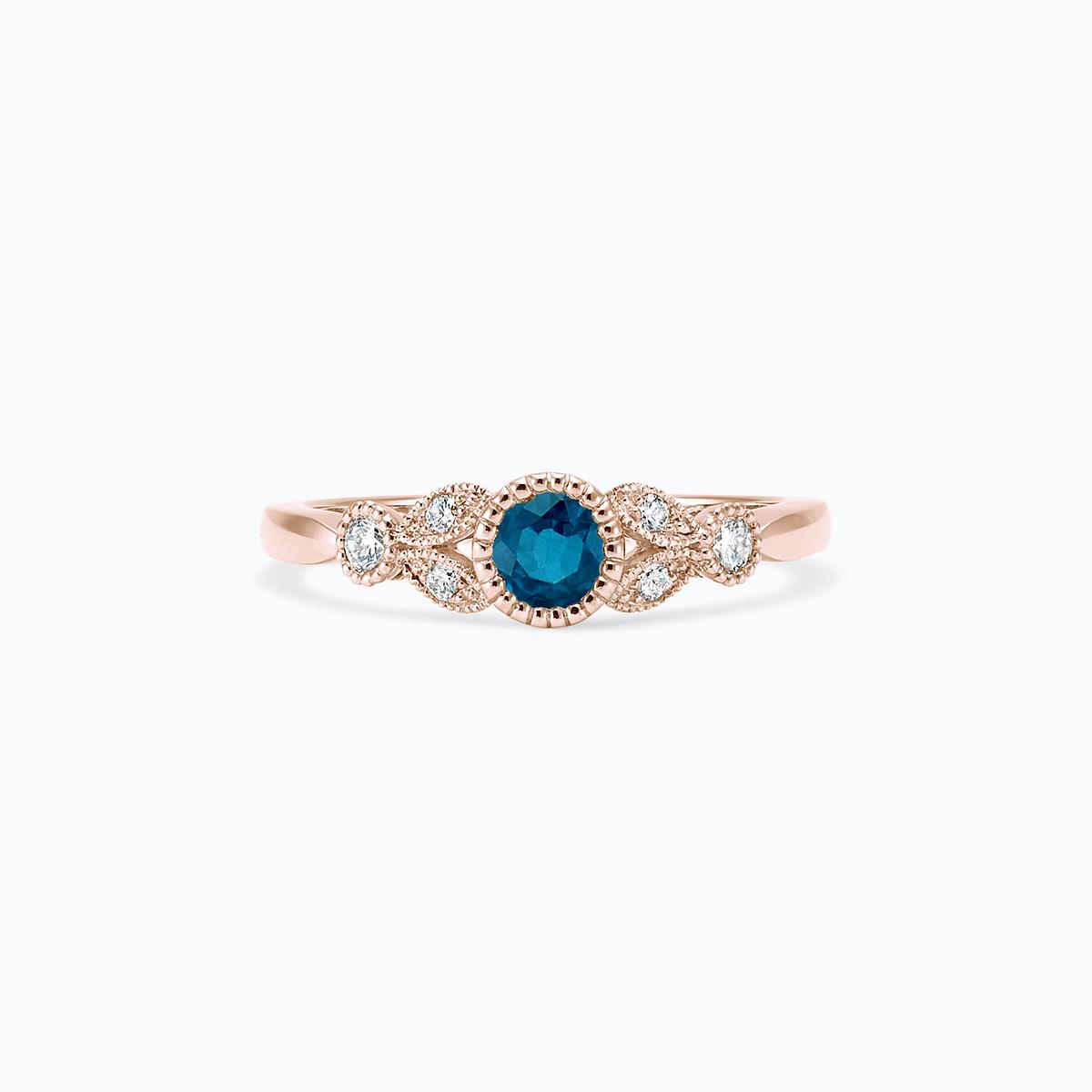 Solitaire Salomé Millegrain Topaze Blue London
