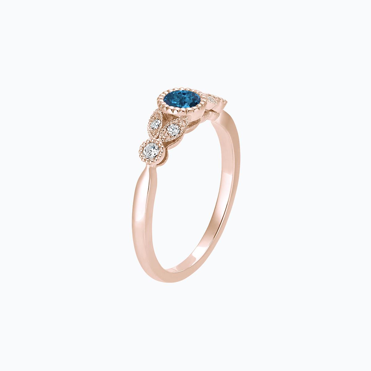 Solitaire Salomé Millegrain Topaze Blue London