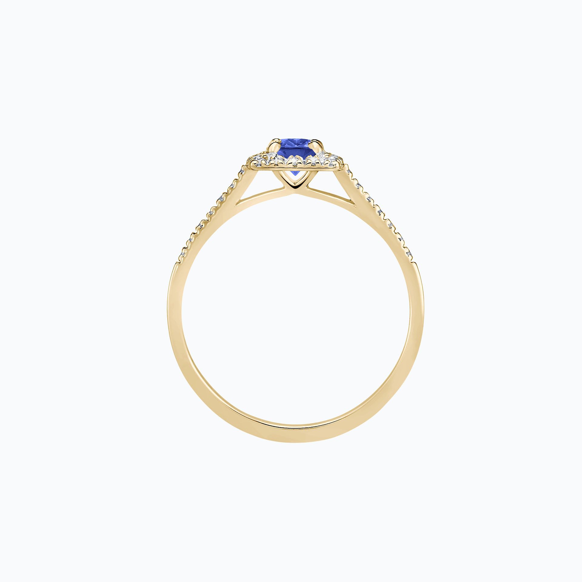 Solitaire Pavé Skye Tanzanite