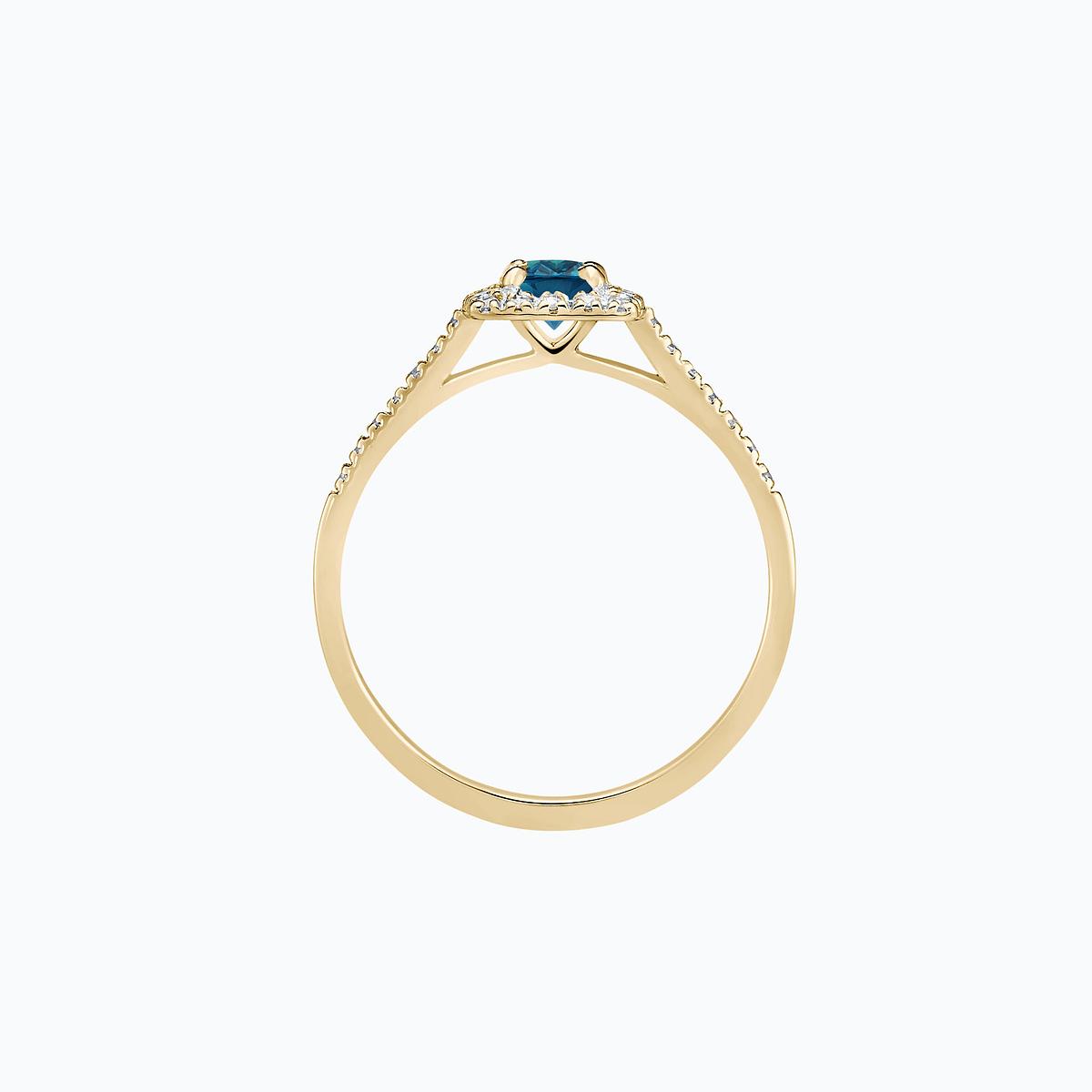 Solitaire Pavé Skye Topaze Blue London