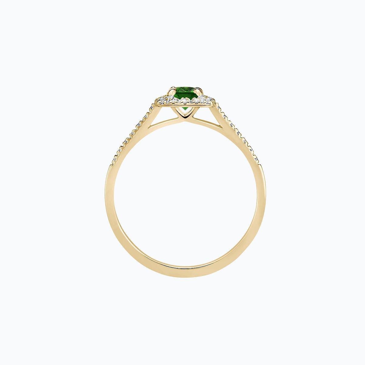 Solitaire Pavé Skye Tsavorite