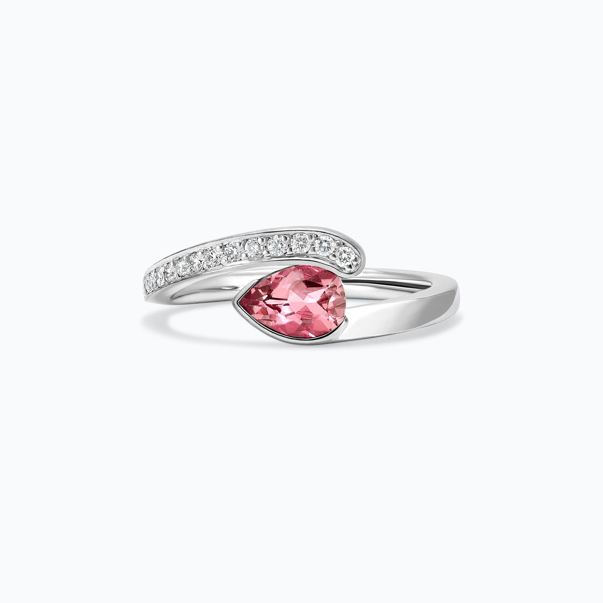 Solitaire Pavé Starlight Tourmaline