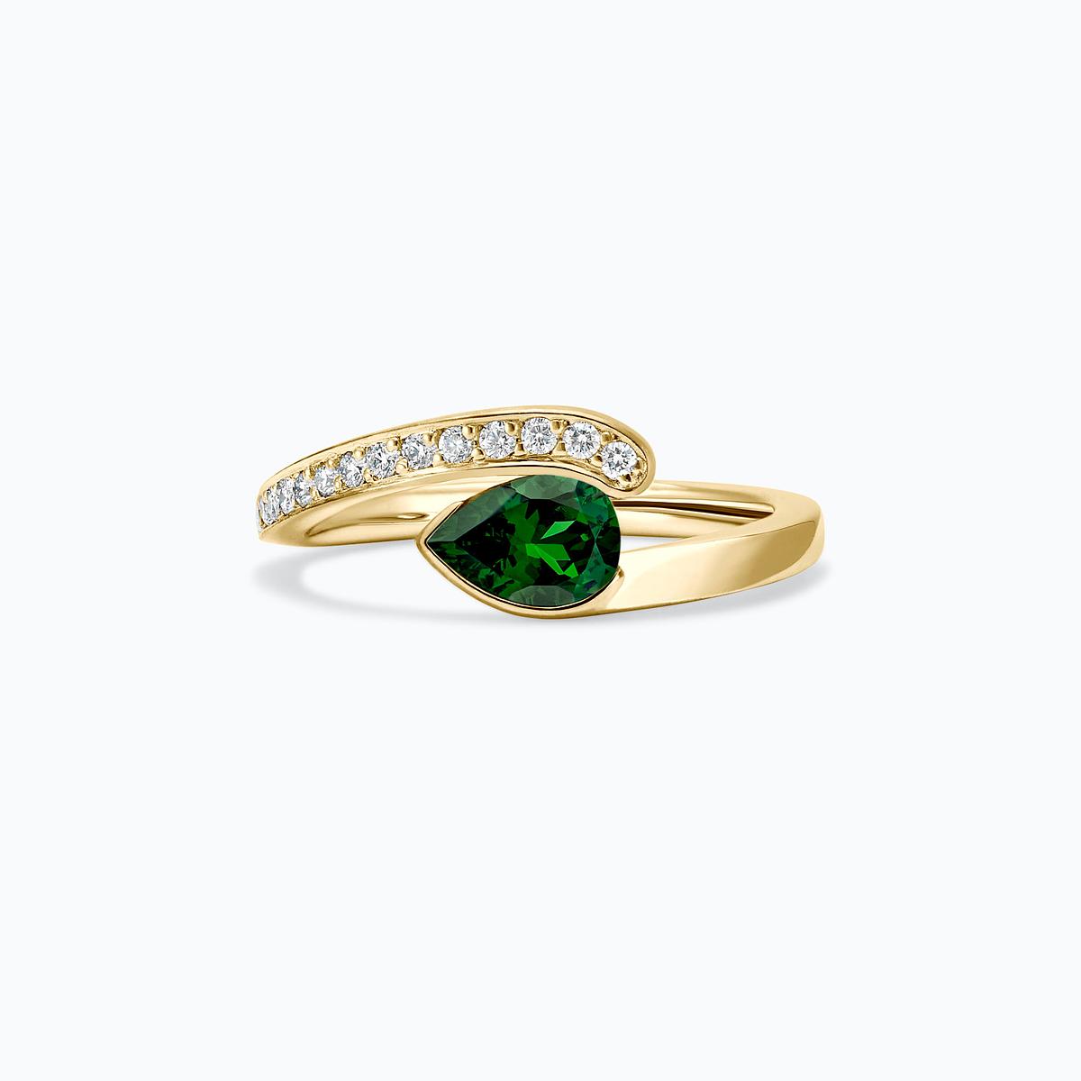 Solitaire Pavé Starlight Tsavorite