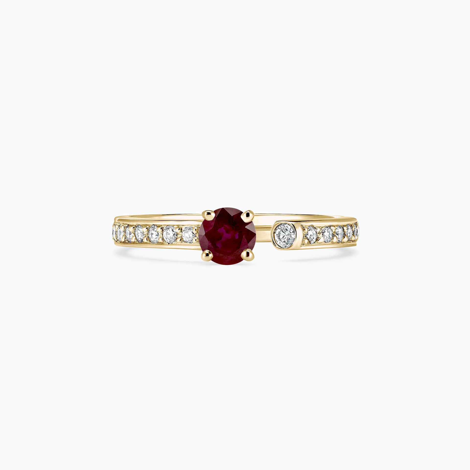 Solitaire Pavé Syracuse Rubis