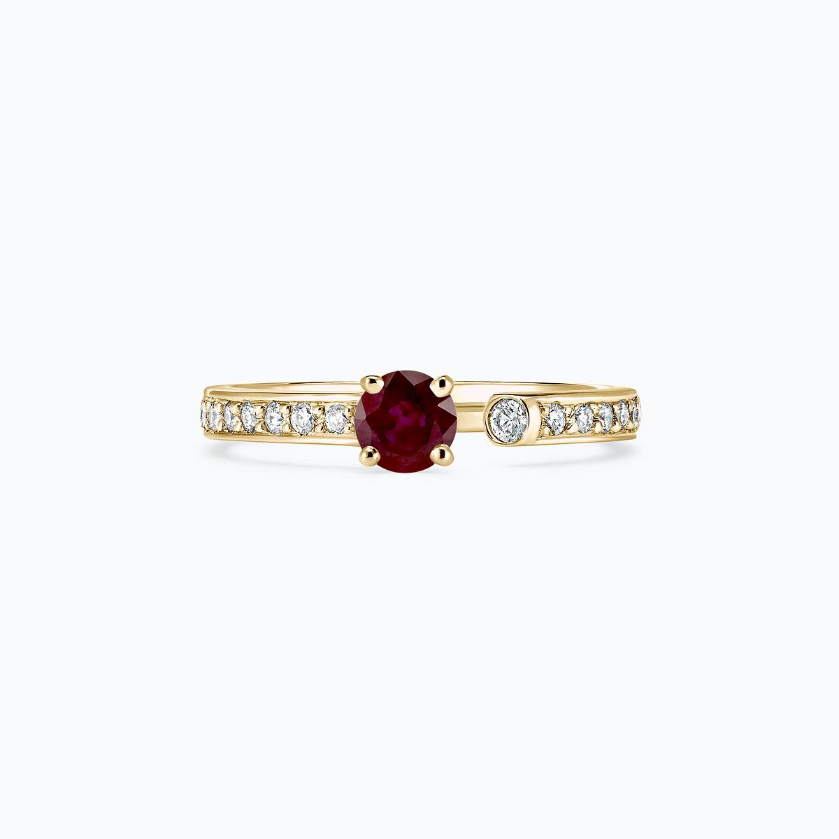 Solitaire Pavé Syracuse Rubis