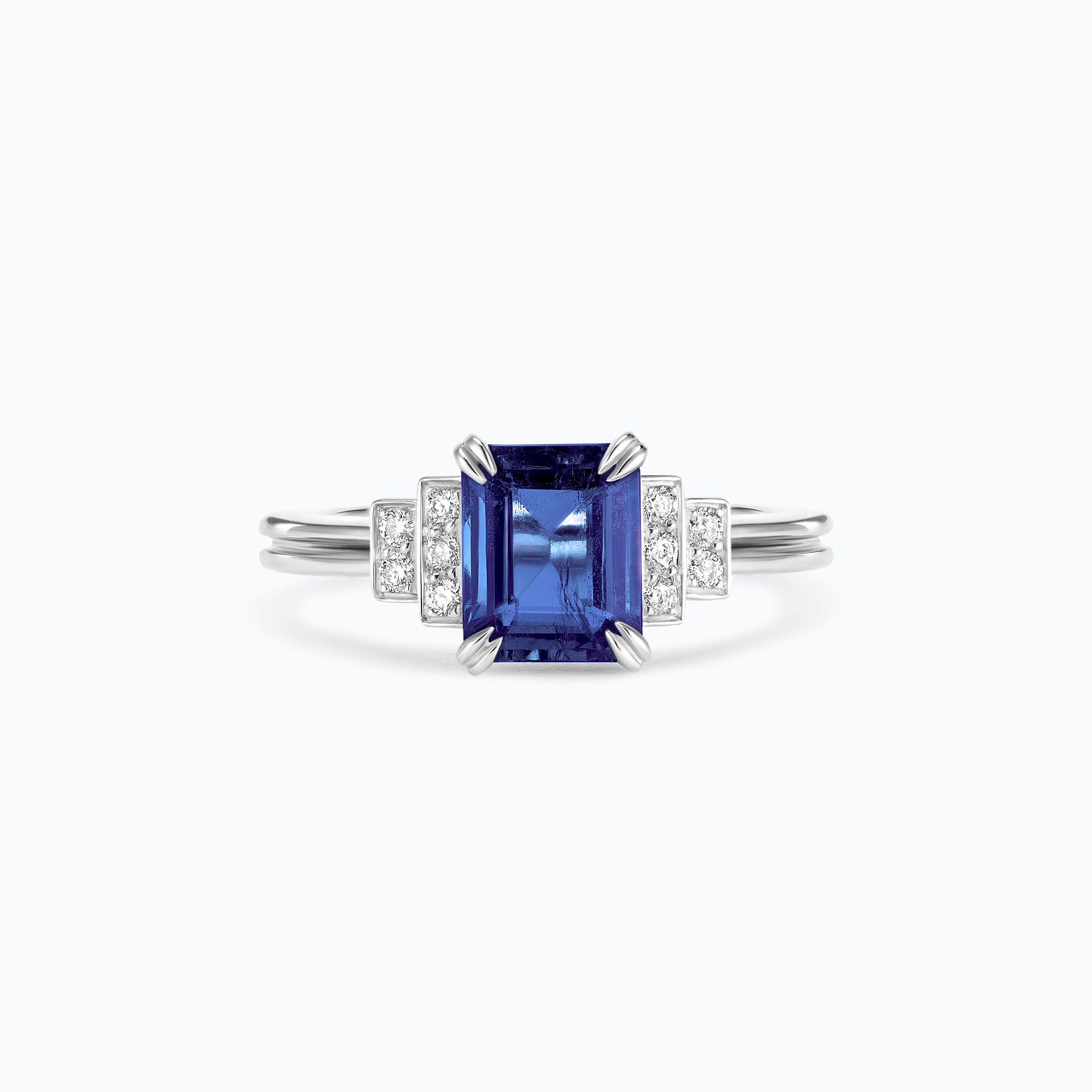 Solitaire Eileen Tanzanite 8 x 6 mm