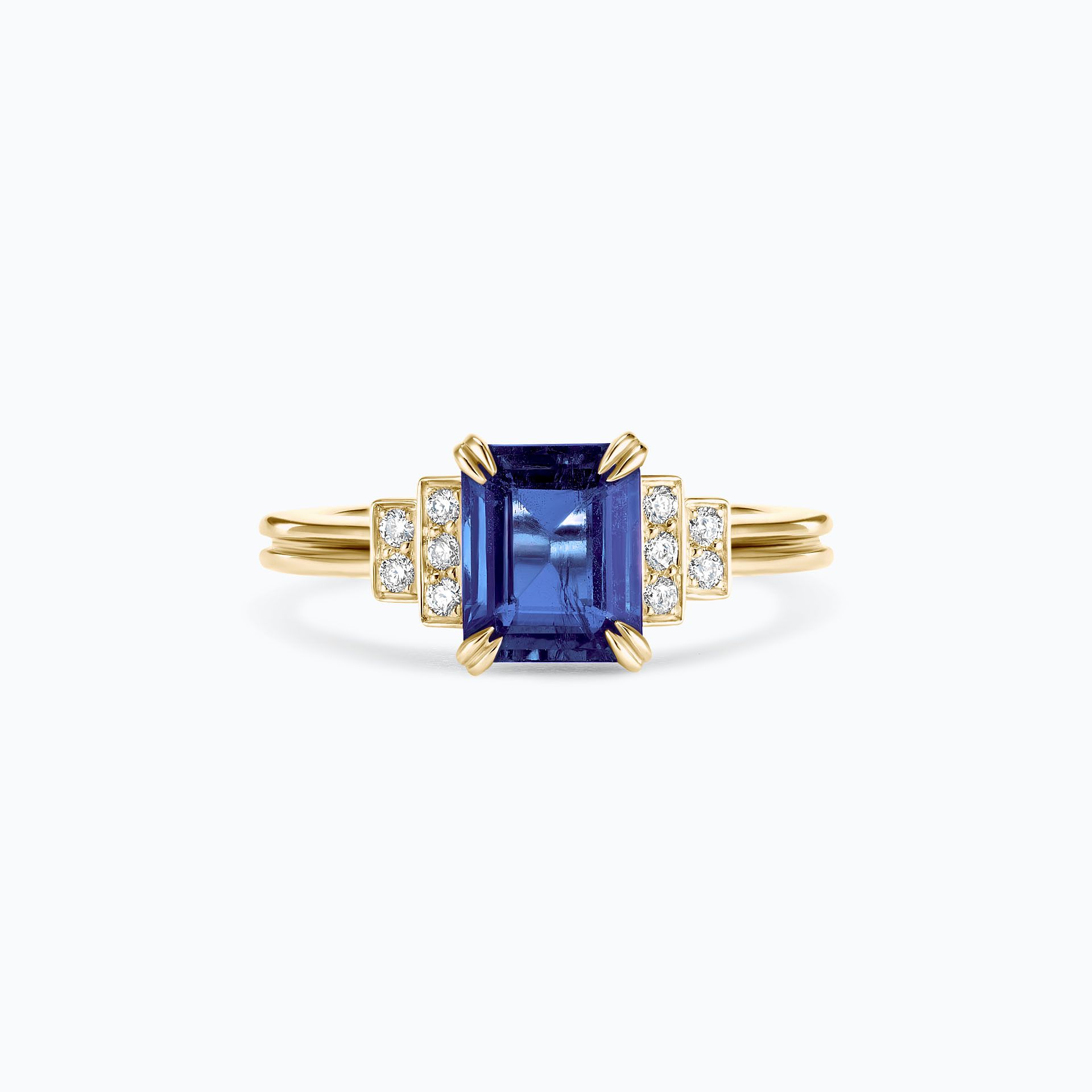 Solitaire Eileen Tanzanite 8 x 6 mm