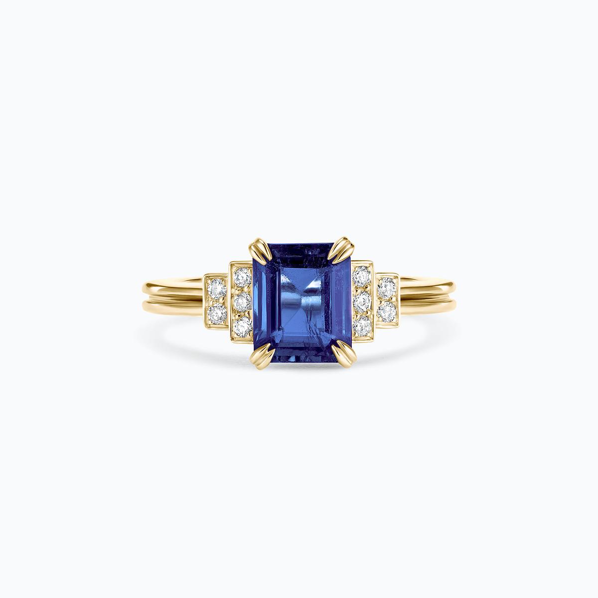 Solitaire Eileen Tanzanite 8 x 6 mm