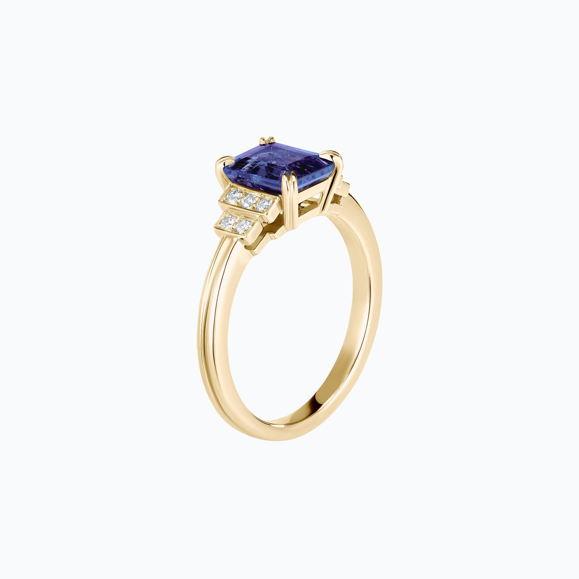 Solitaire Eileen Tanzanite 8 x 6 mm