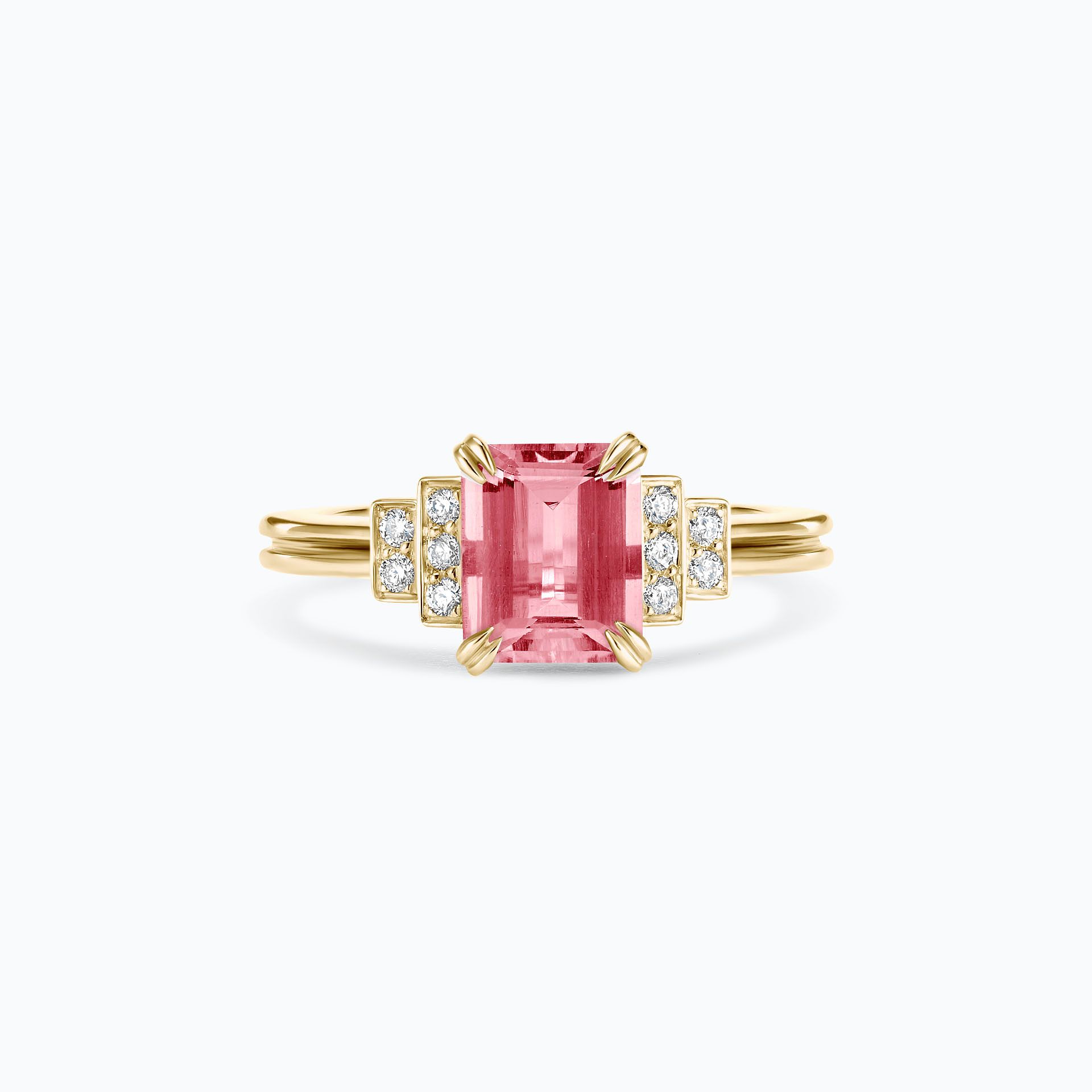 Solitaire Eileen Tourmaline 8 x 6 mm