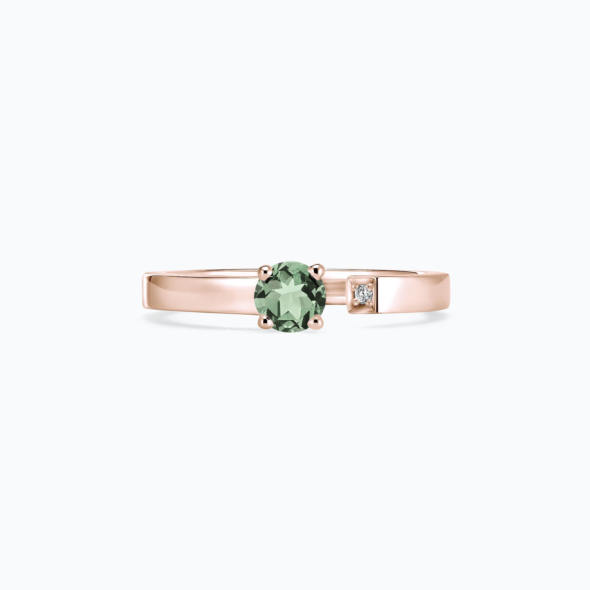 Solitaire Syracuse Saphir Vert