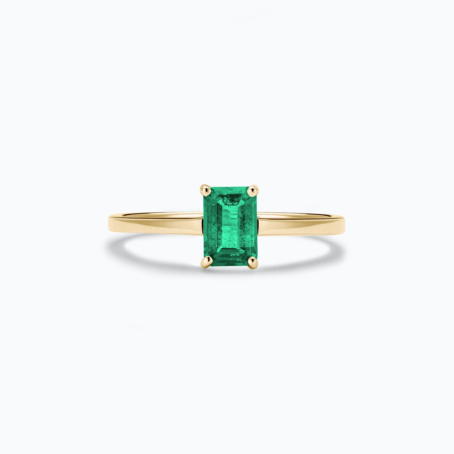 Solitaire Terry Émeraude 6 x 4 mm