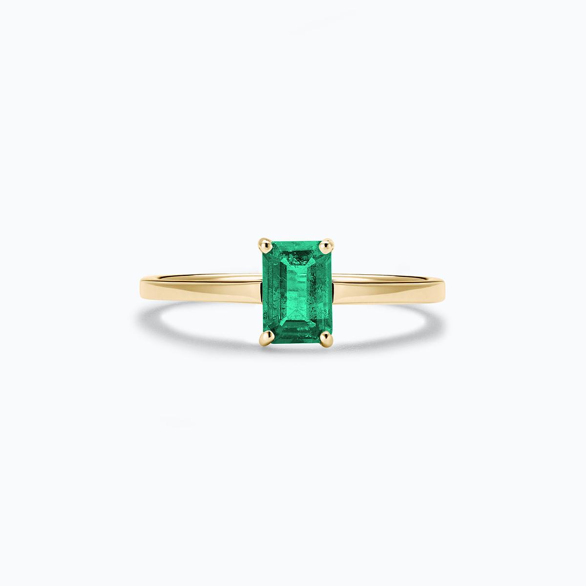 Solitaire Terry Émeraude 6 x 4 mm
