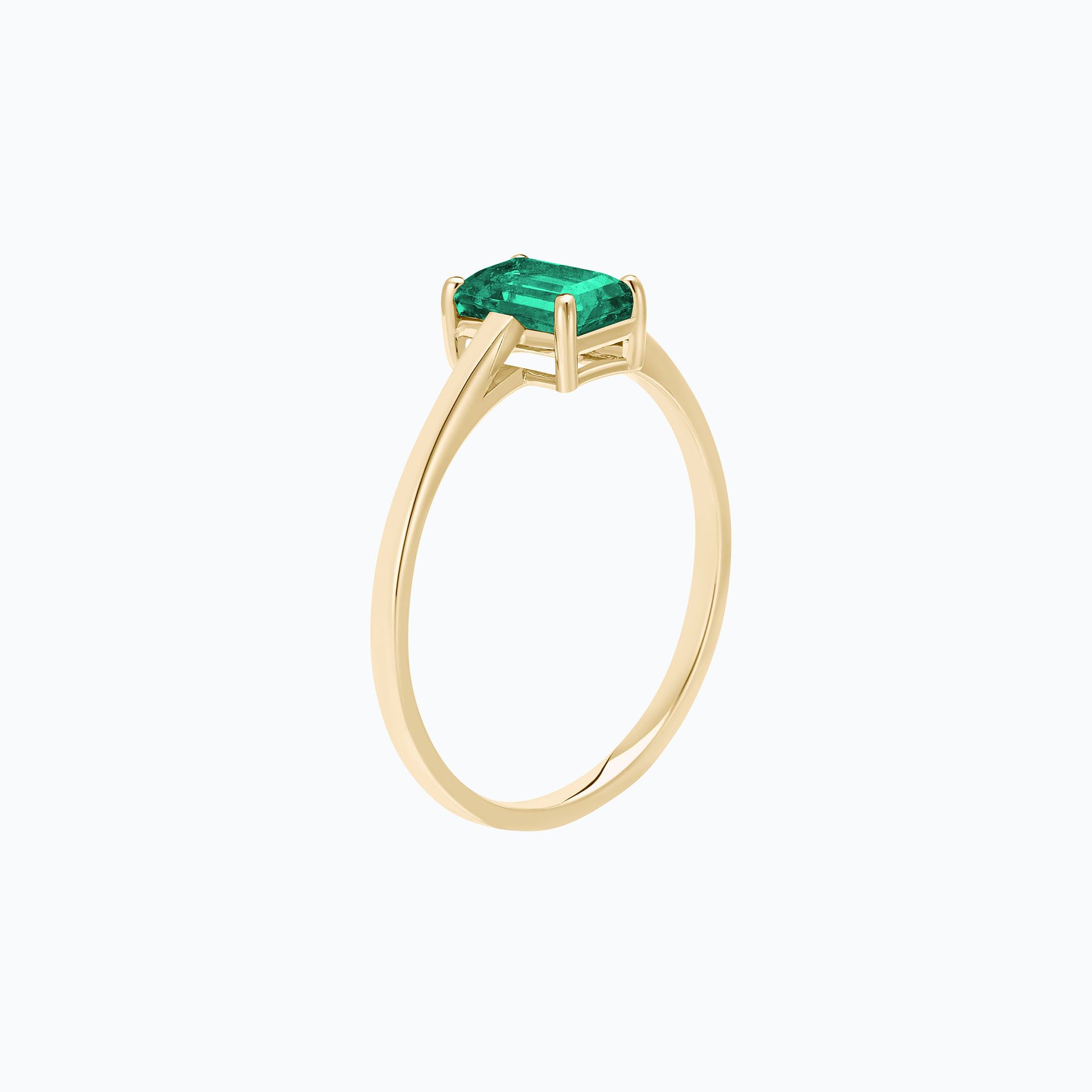 Solitaire Terry Émeraude 6 x 4 mm