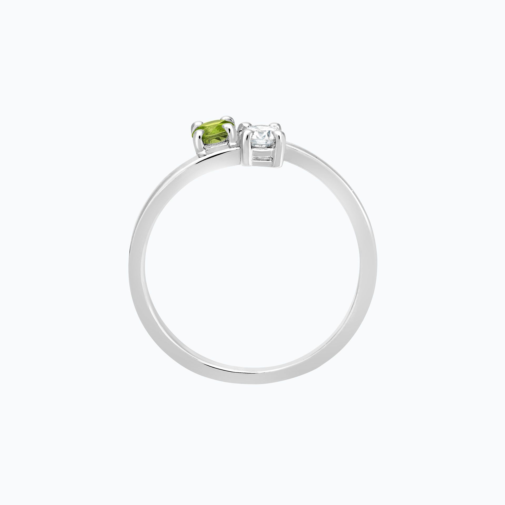 Solitaire Yoko et John Péridot 3.5 mm