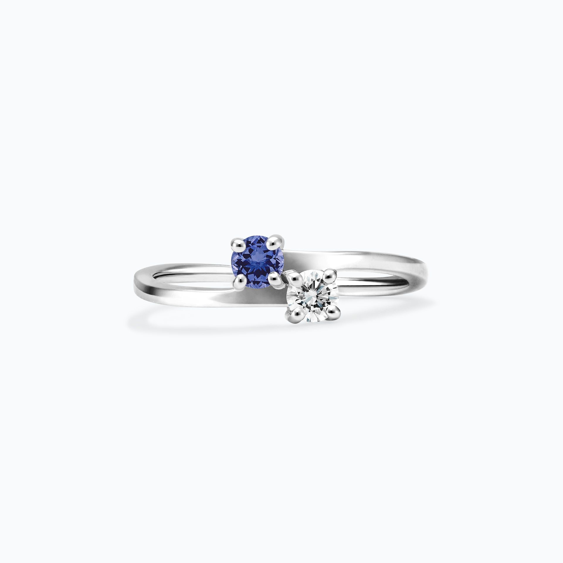 Solitaire Yoko et John Tanzanite 3.5 mm