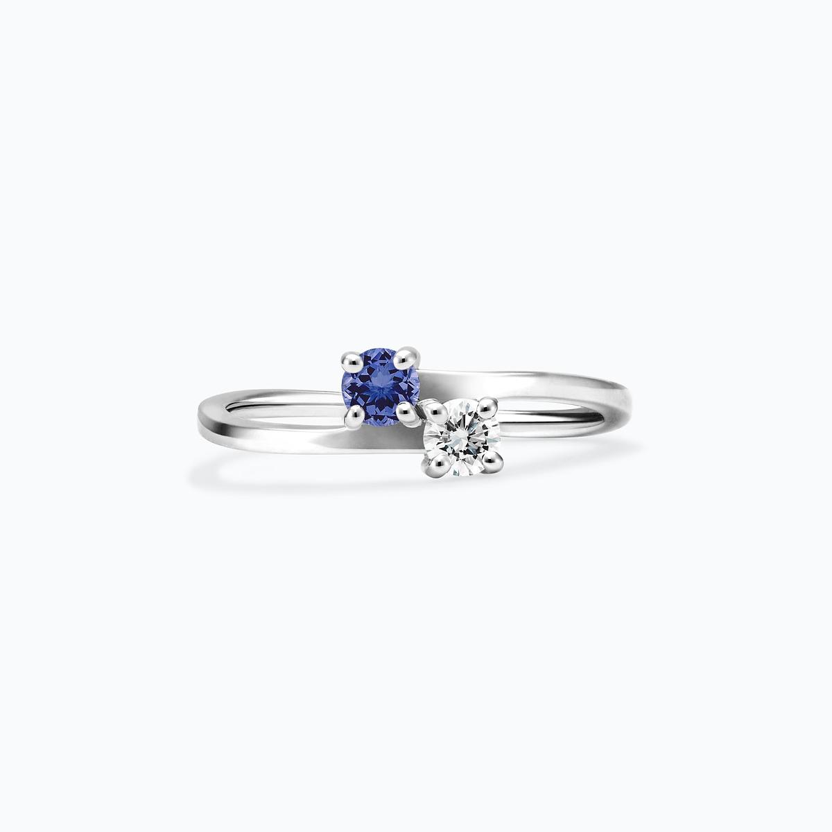 Solitaire Yoko et John Tanzanite 3.5 mm