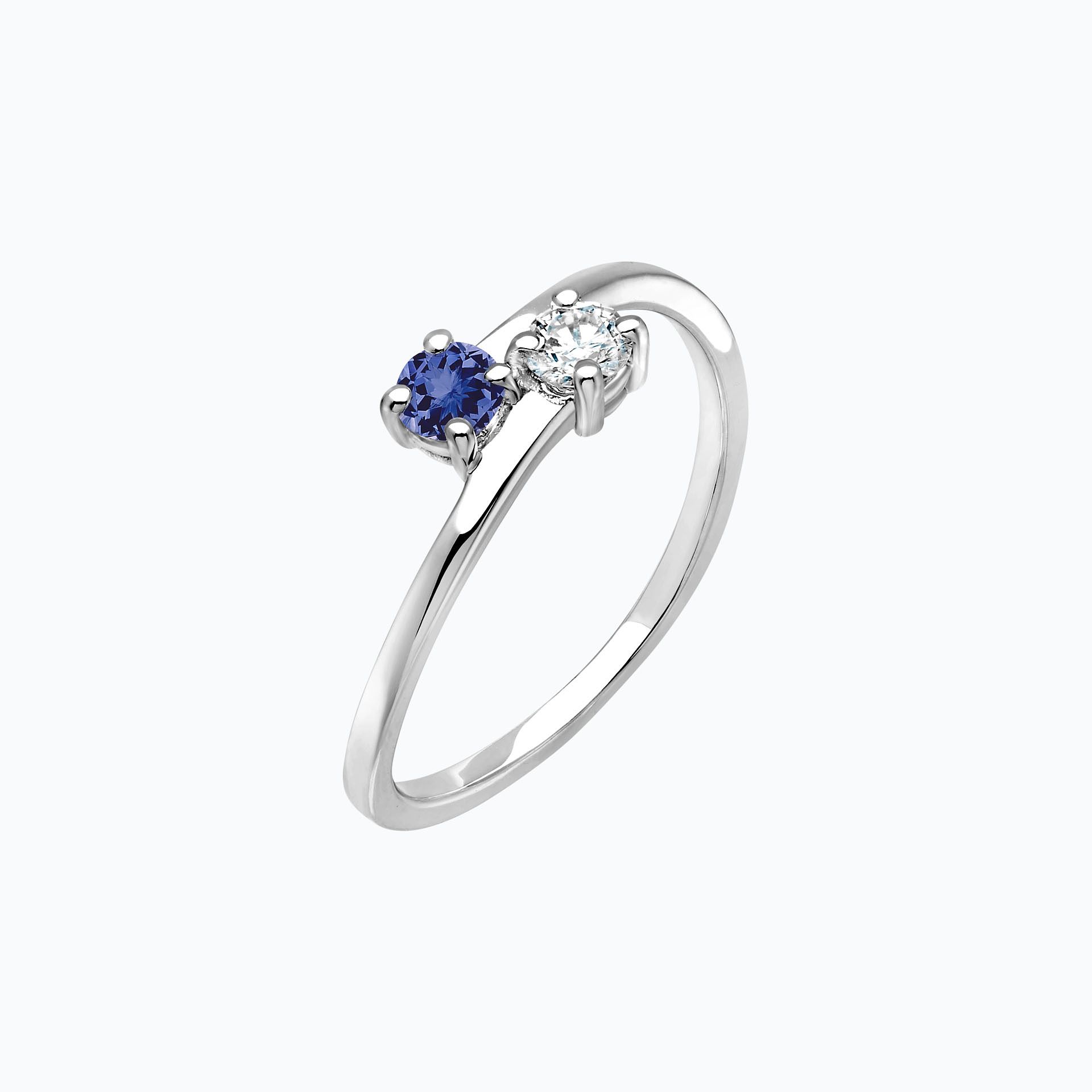 Solitaire Yoko et John Tanzanite 3.5 mm