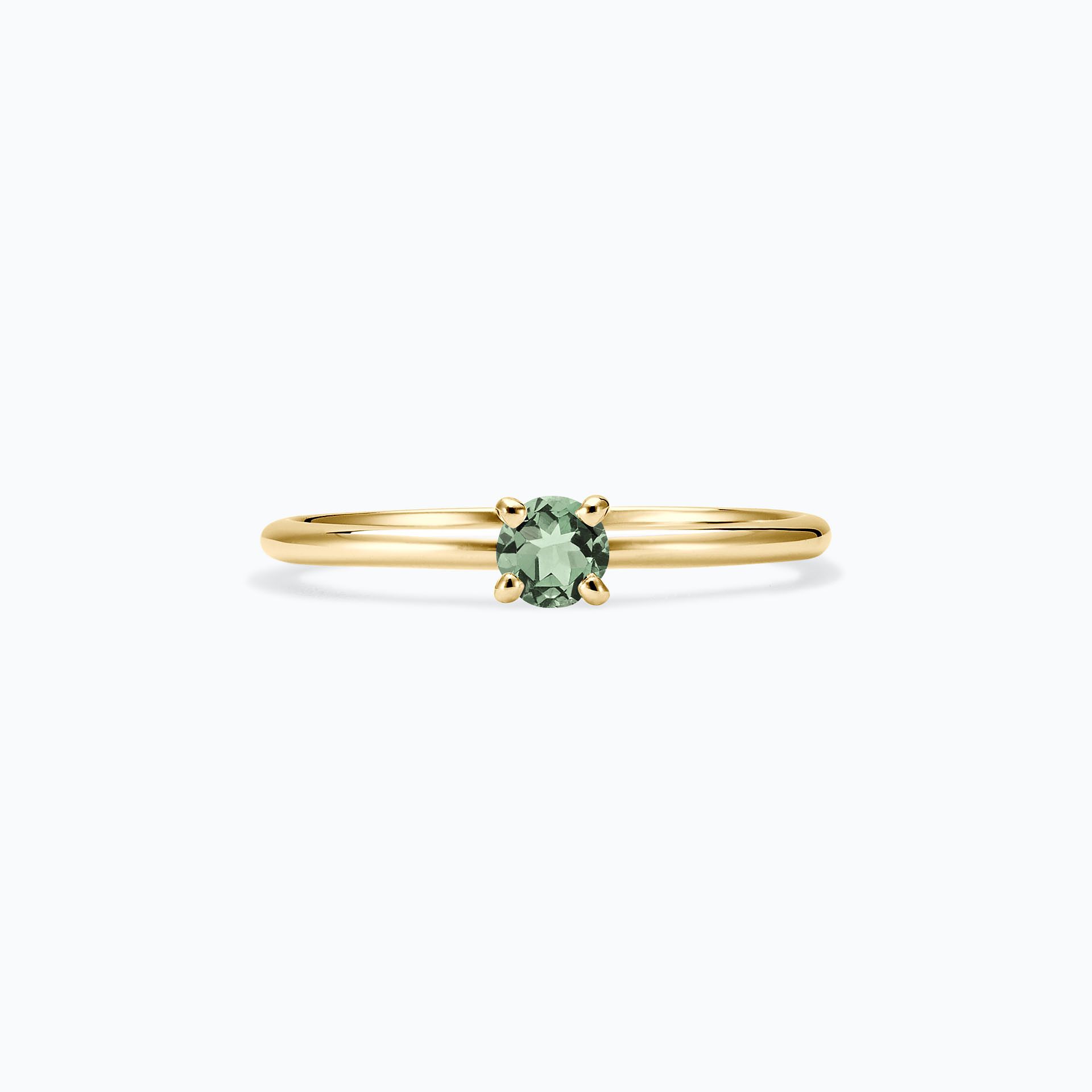 Solitaire Séléné Saphir Vert 3.5 mm
