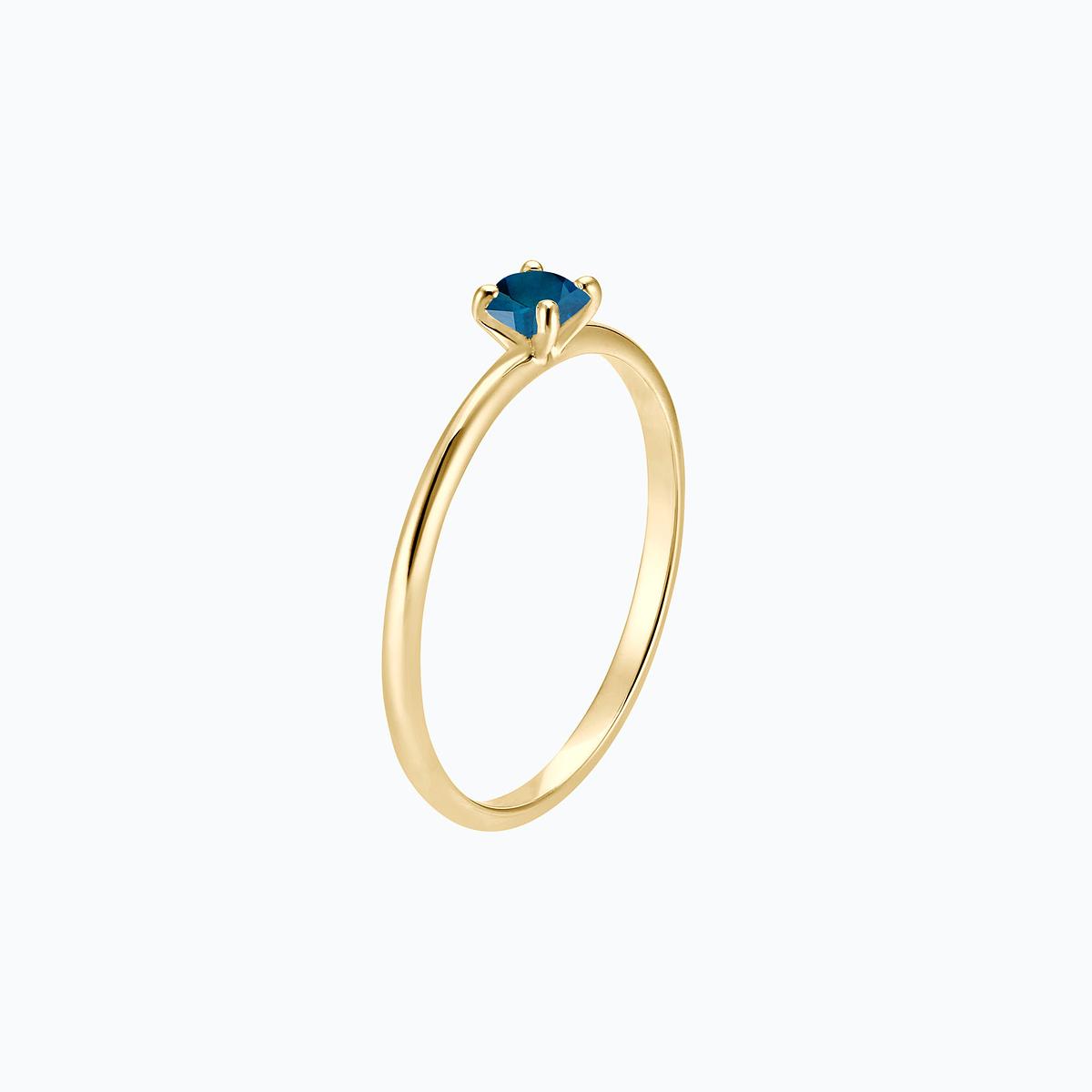 Solitaire Séléné Topaze Blue London 3.5 mm