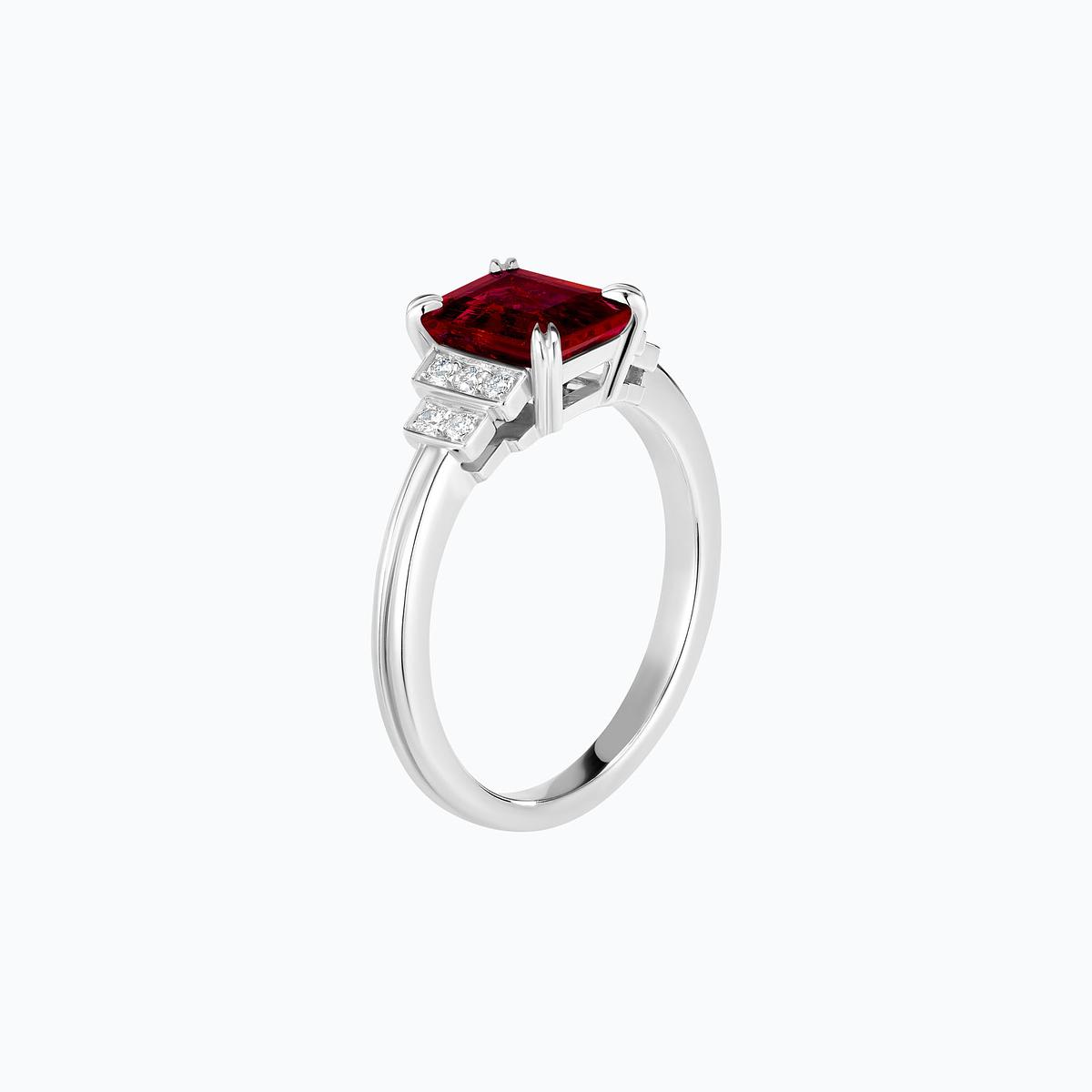 Solitaire Eileen Grenat 8 x 6 mm