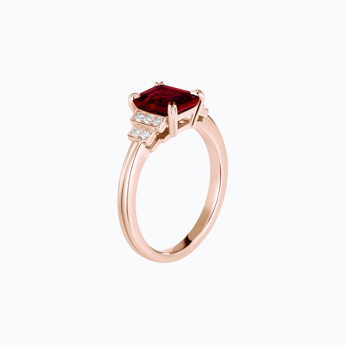 Solitaire Eileen Grenat 8 x 6 mm