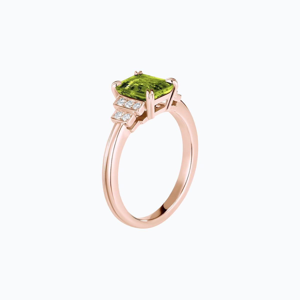 Solitaire Eileen Péridot 8 x 6 mm