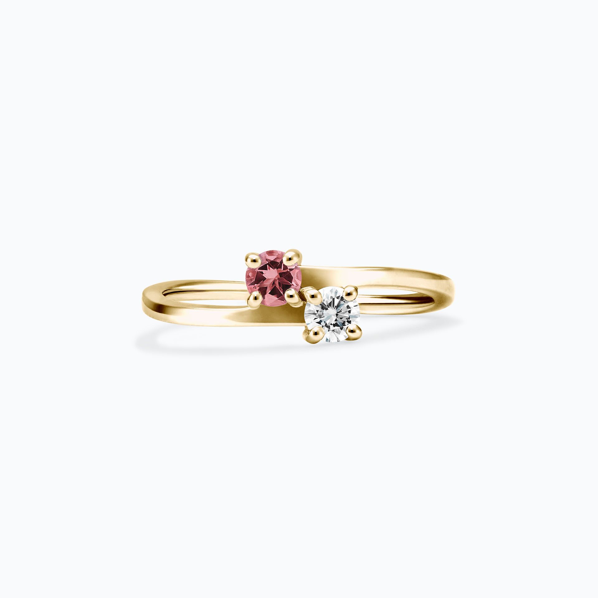 Solitaire Yoko et John Tourmaline 3.5 mm