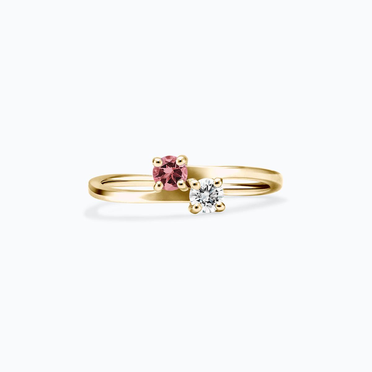 Solitaire Yoko et John Tourmaline 3.5 mm