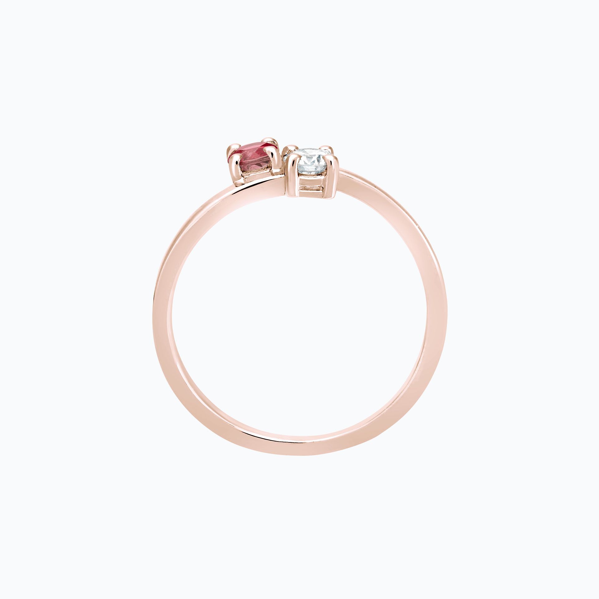 Solitaire Yoko et John Tourmaline 3.5 mm