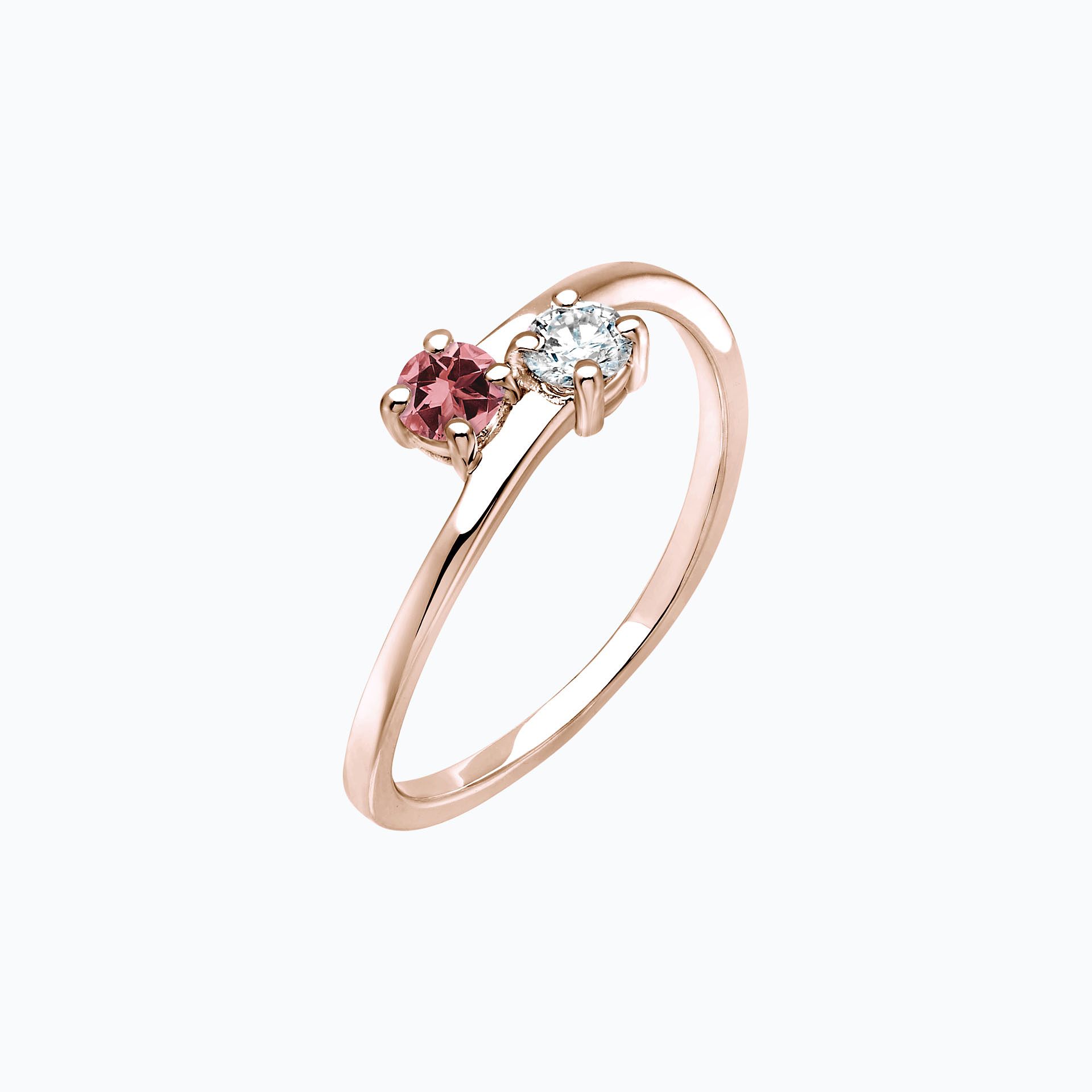 Solitaire Yoko et John Tourmaline 3.5 mm