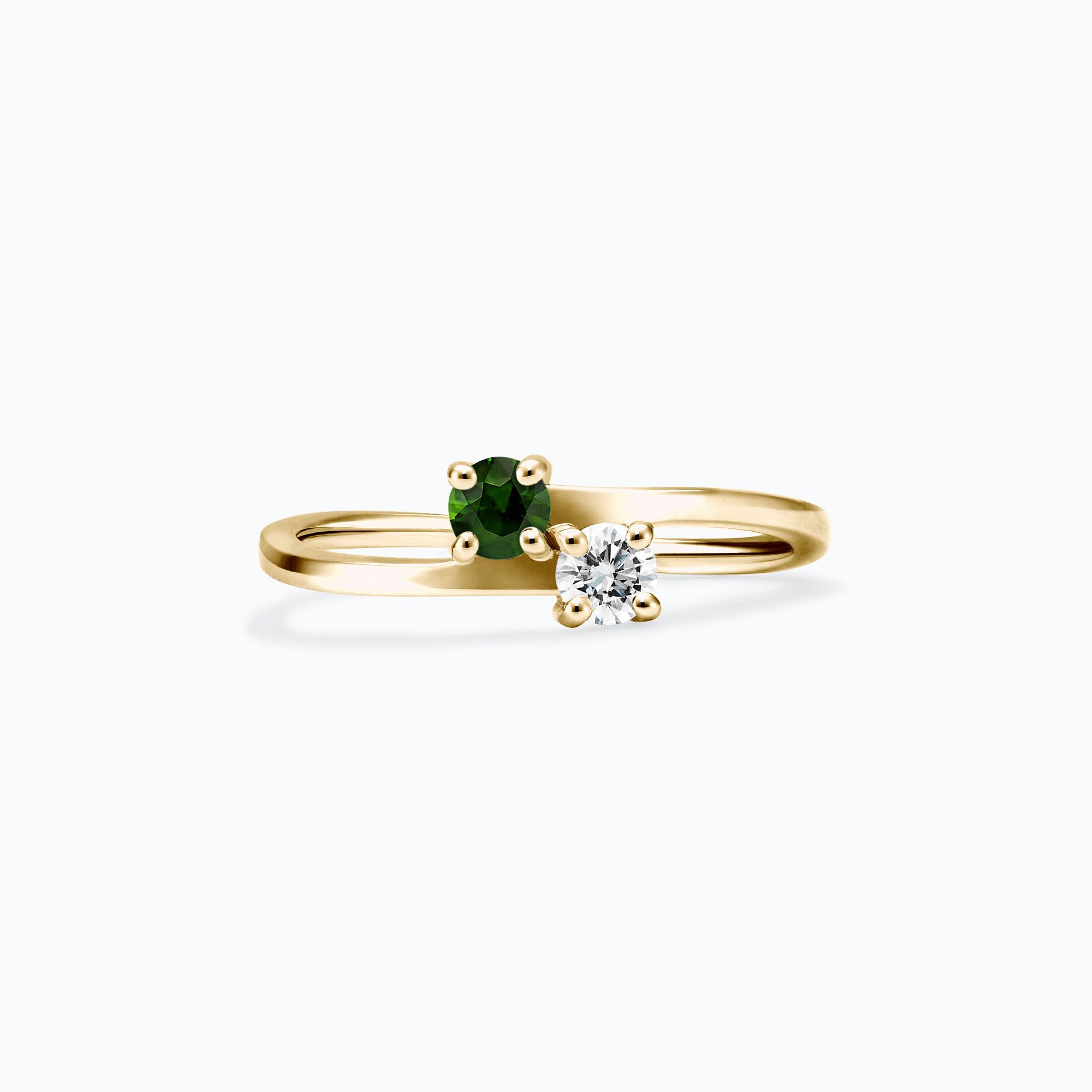Solitaire Yoko et John Tsavorite 3.5 mm