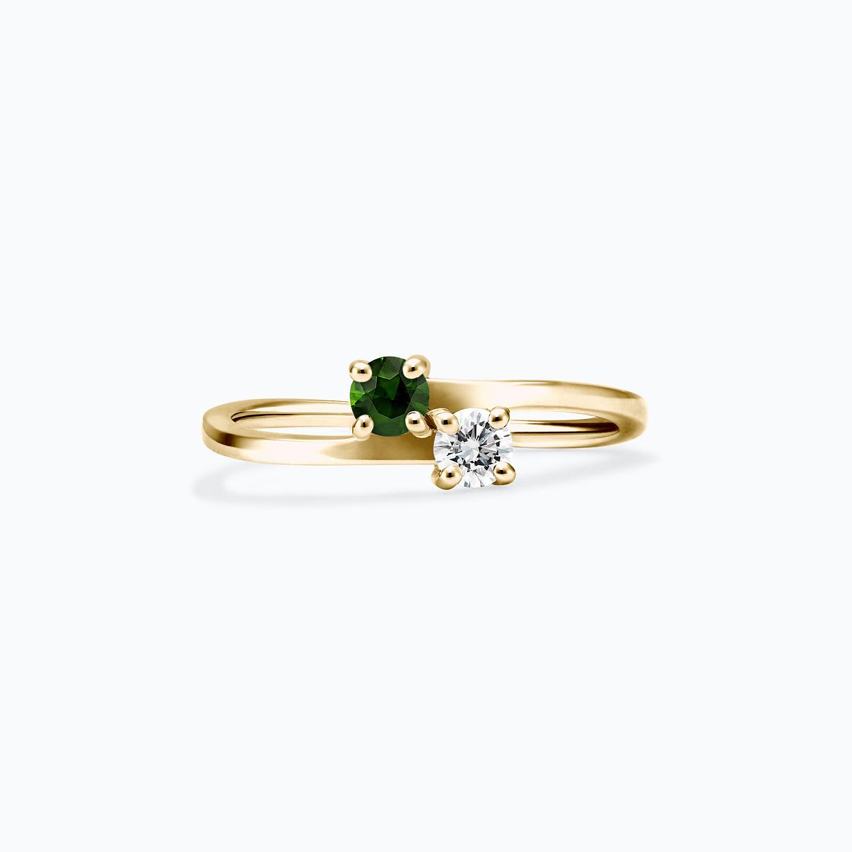 Solitaire Yoko et John Tsavorite 3.5 mm