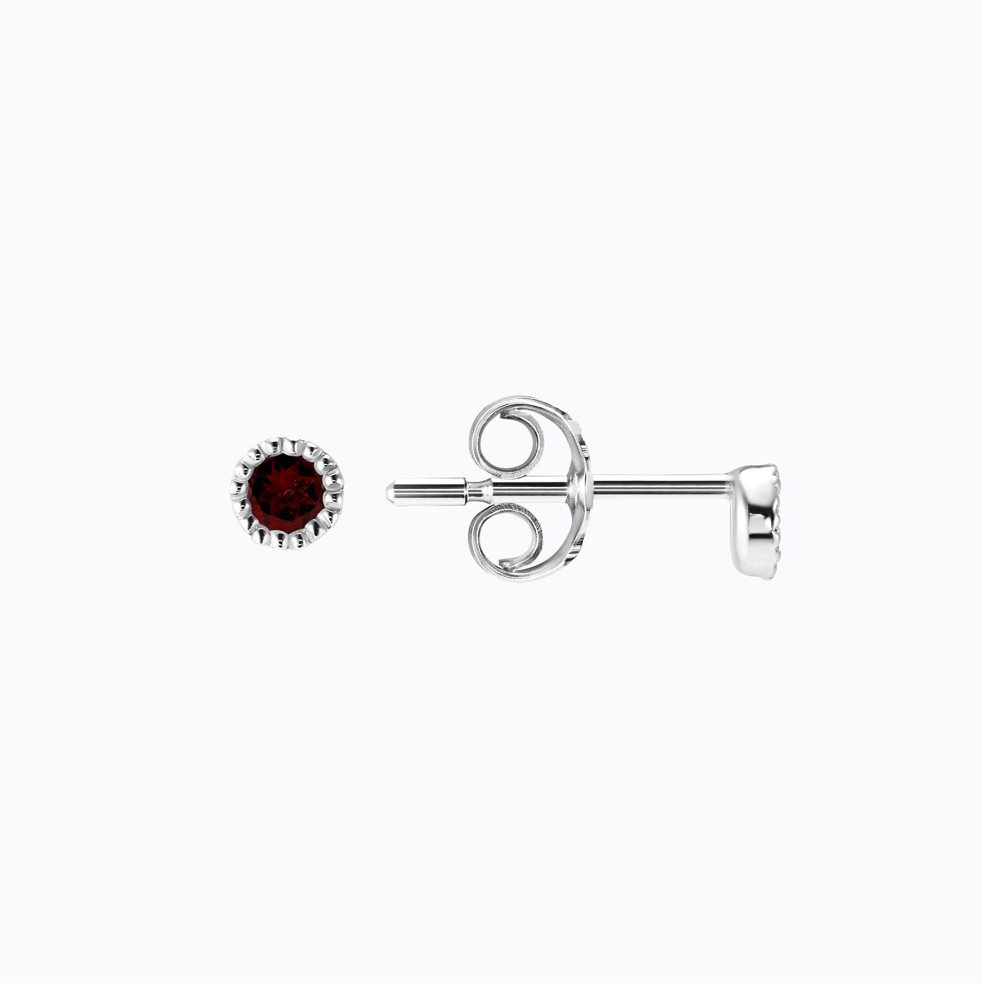 Boucles Faustine Grenat