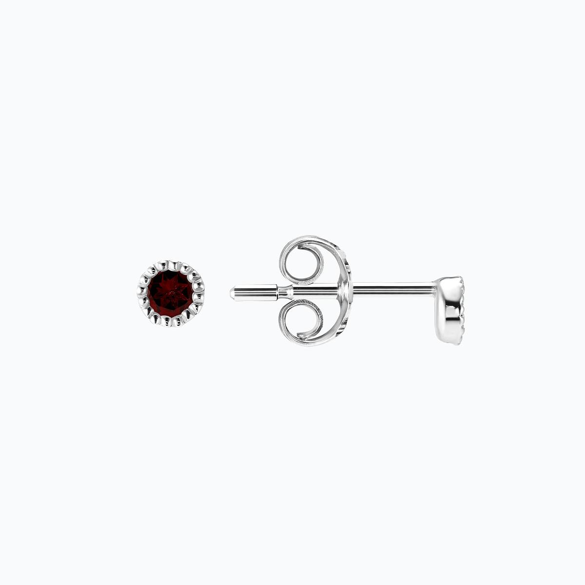 Boucles Faustine Grenat