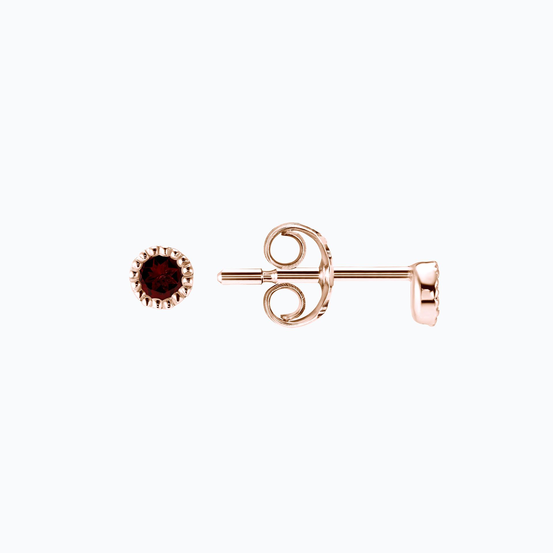 Boucles Faustine Grenat