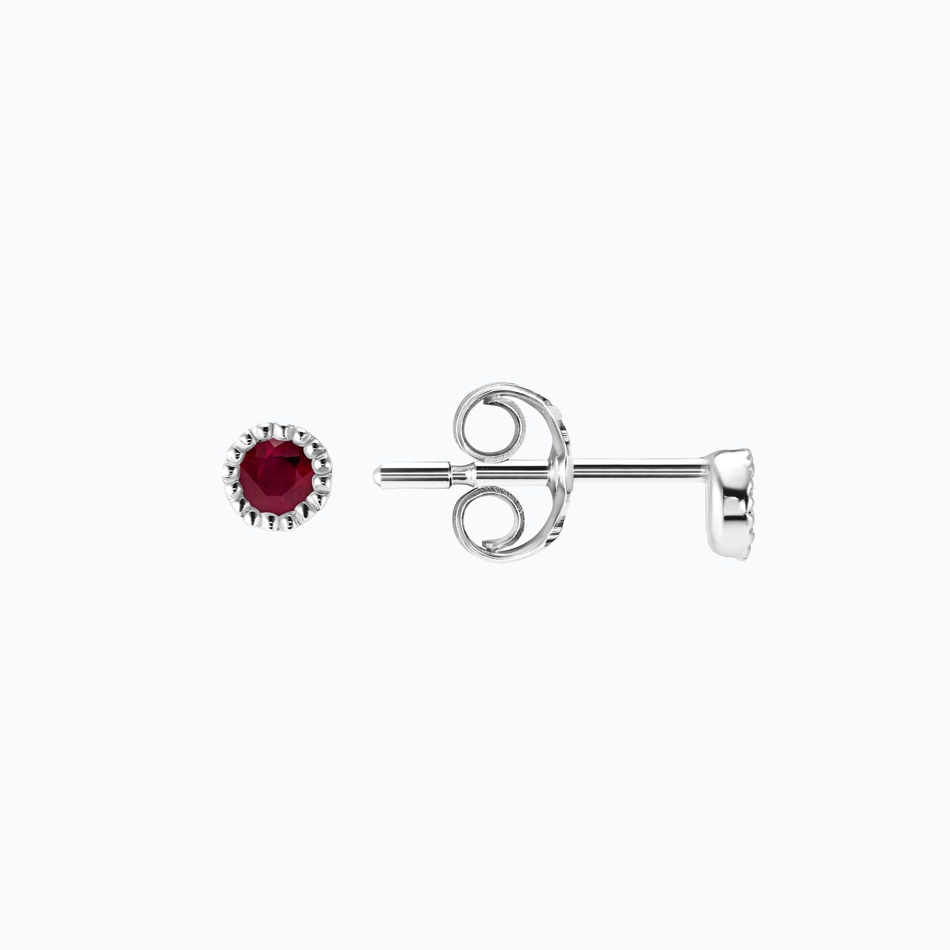 Boucles Faustine Rubis