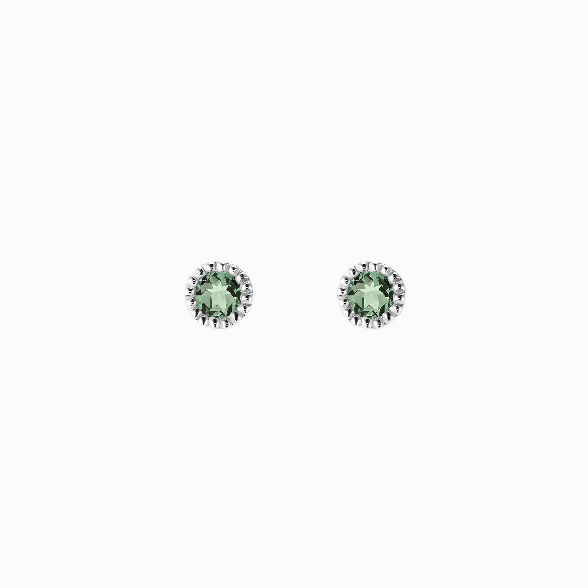 Boucles Faustine Saphir Vert