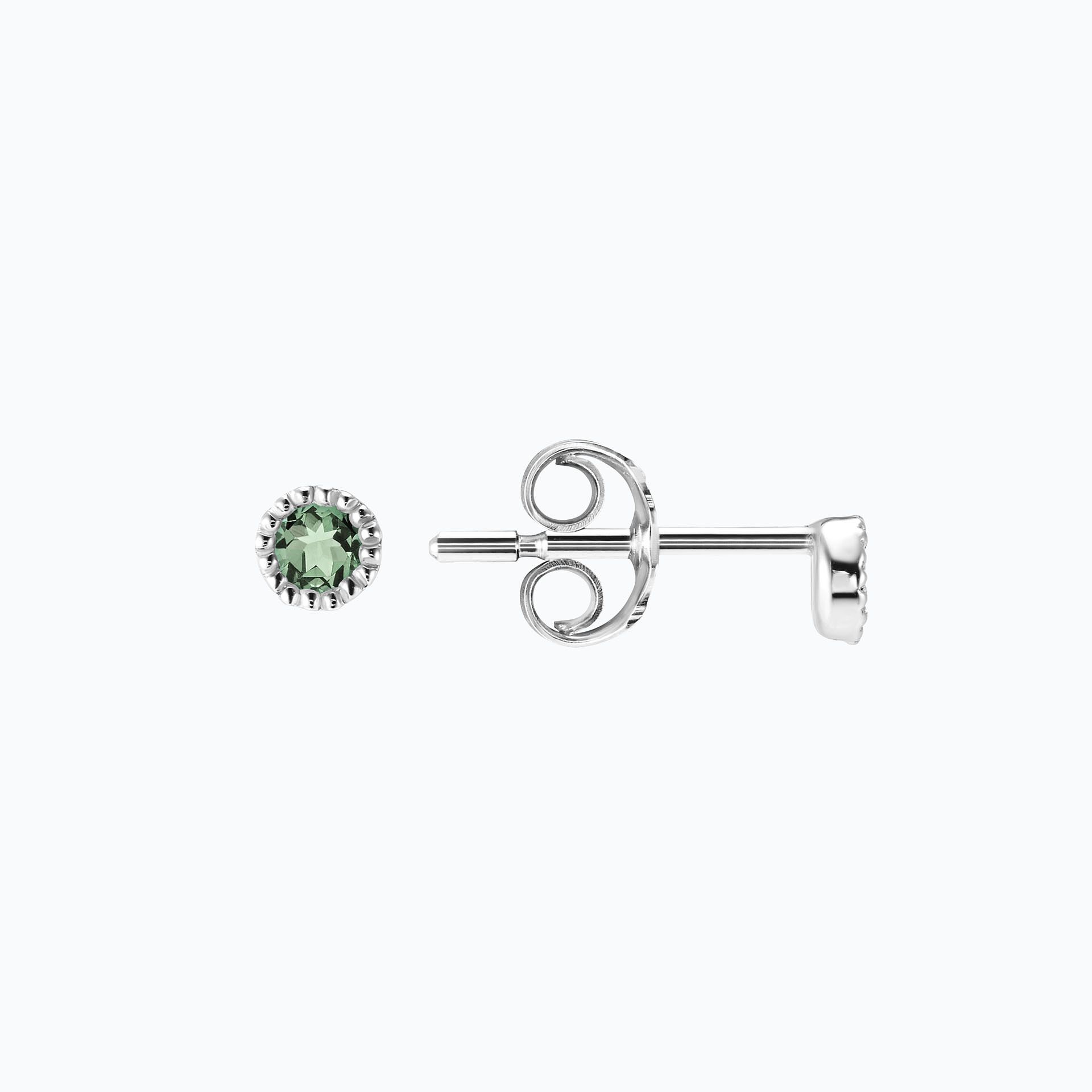 Boucles Faustine Saphir Vert