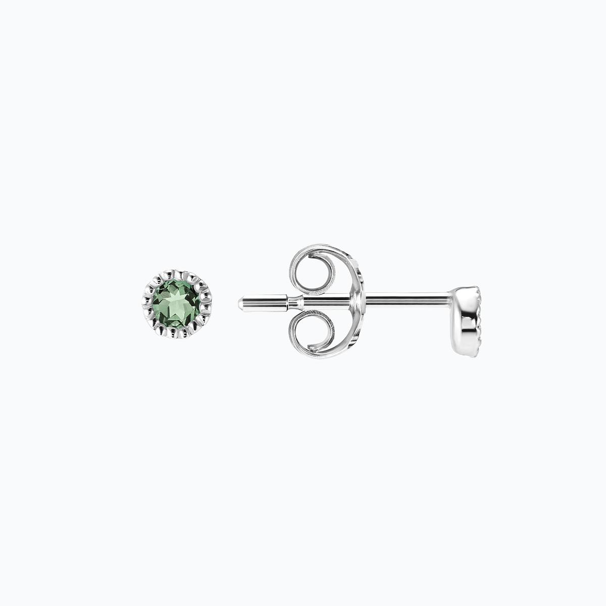Boucles Faustine Saphir Vert