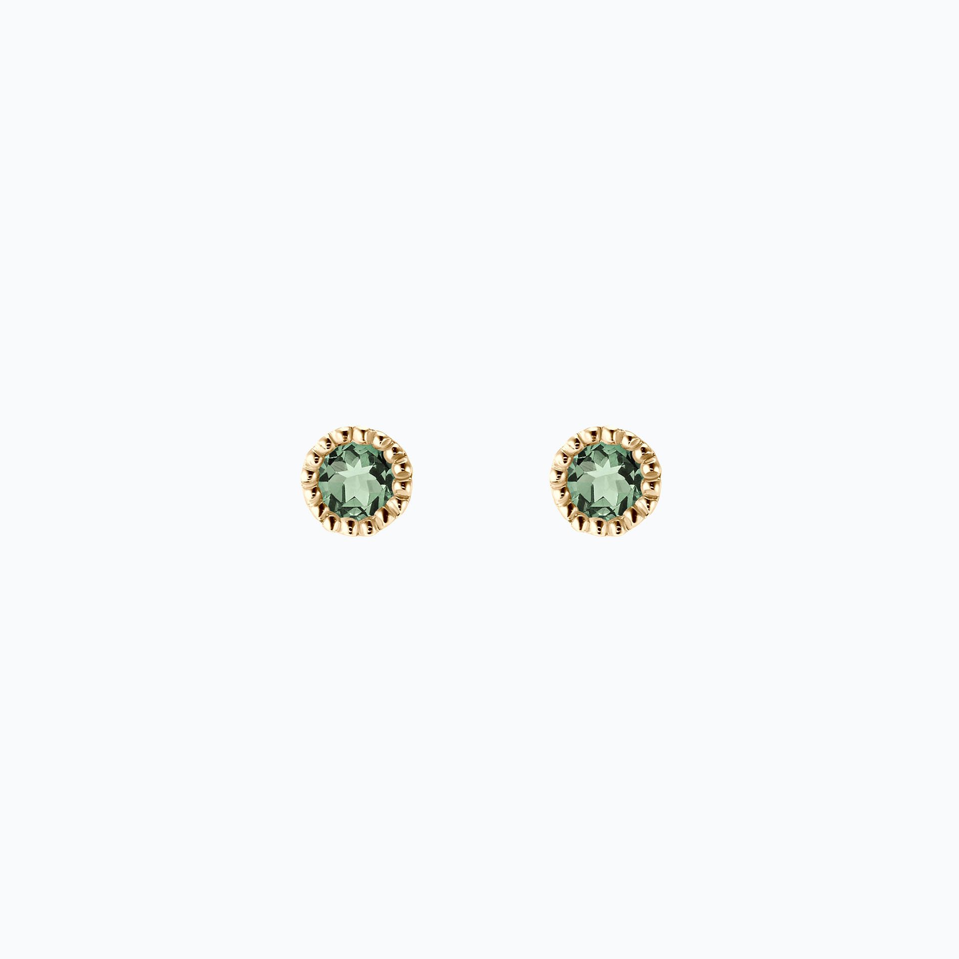 Boucles Faustine Saphir Vert