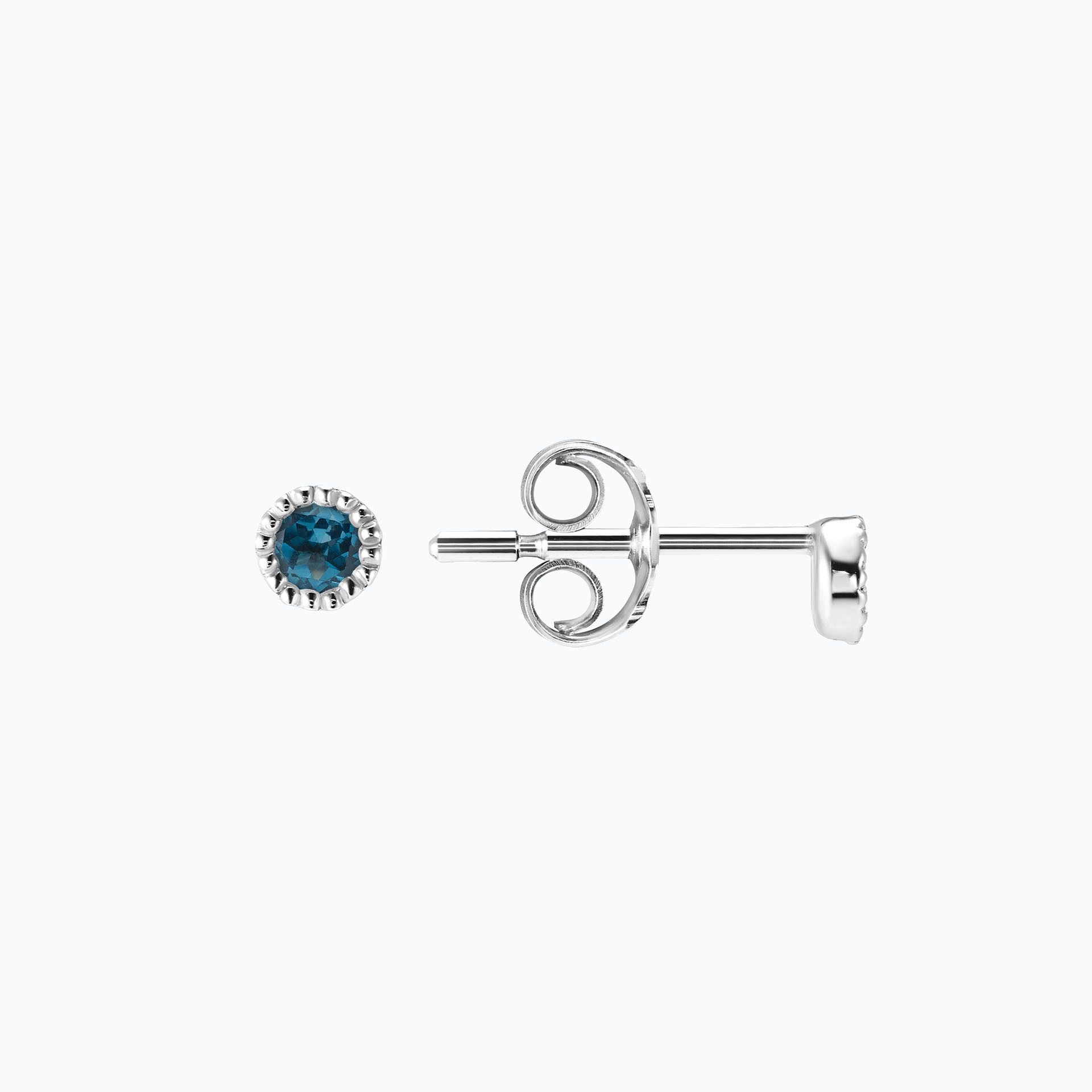 Boucles Faustine Topaze Blue London