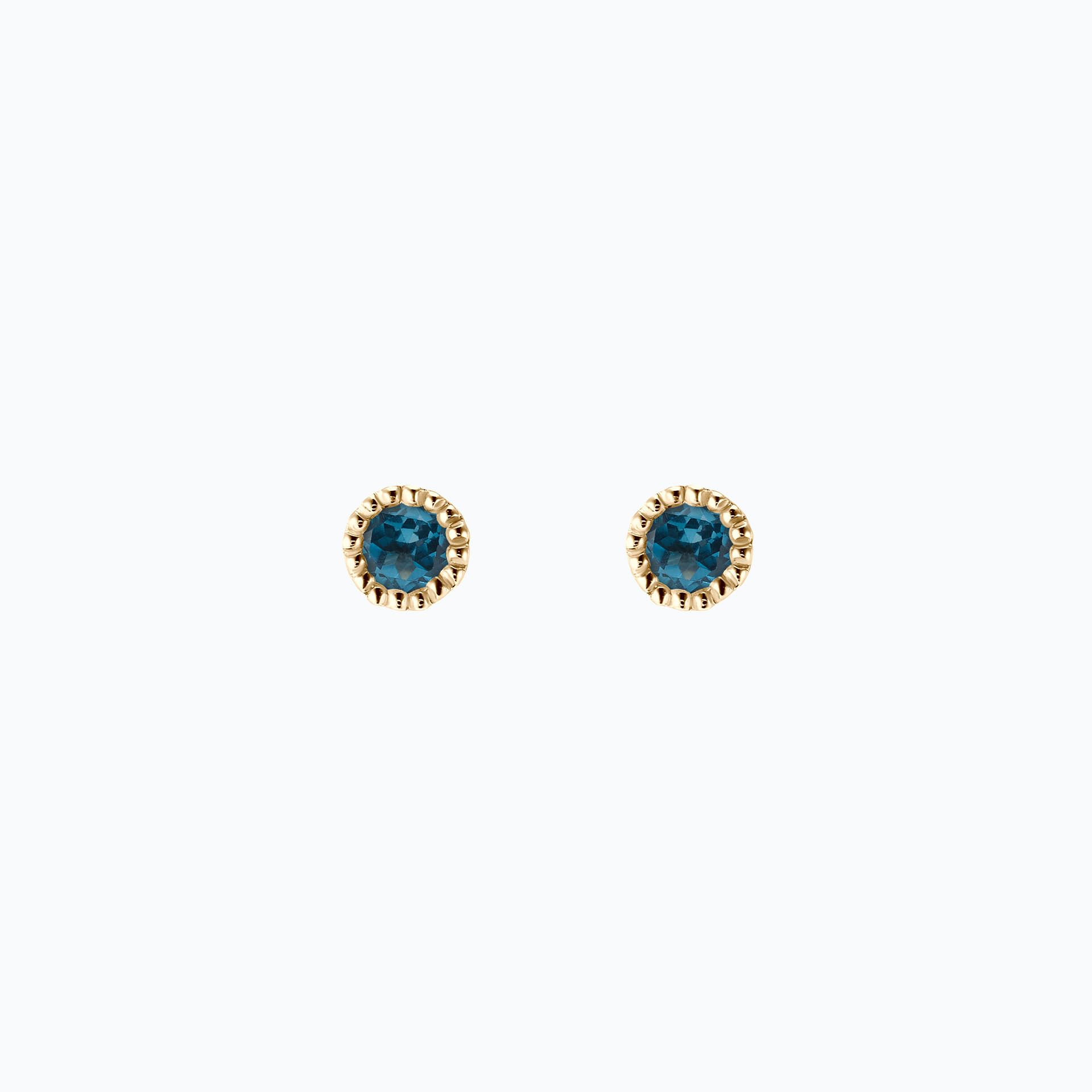 Boucles Faustine Topaze Blue London