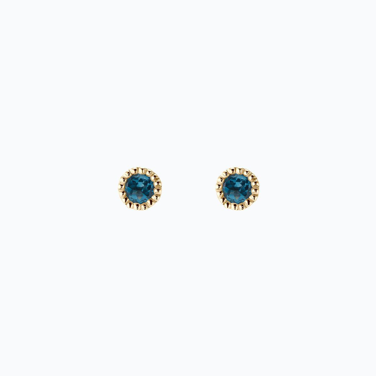 Boucles Faustine Topaze Blue London